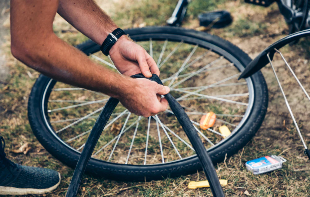 how to fix a bike inner tube without patch