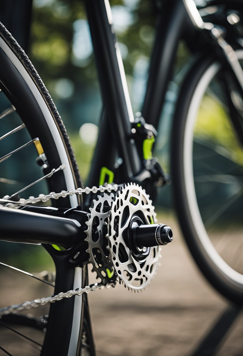 Two bicycles side by side, one equipped with Shimano Claris components and the other with Shimano Altus, showcasing the differences in gear shifting and overall suitability for different types of biking