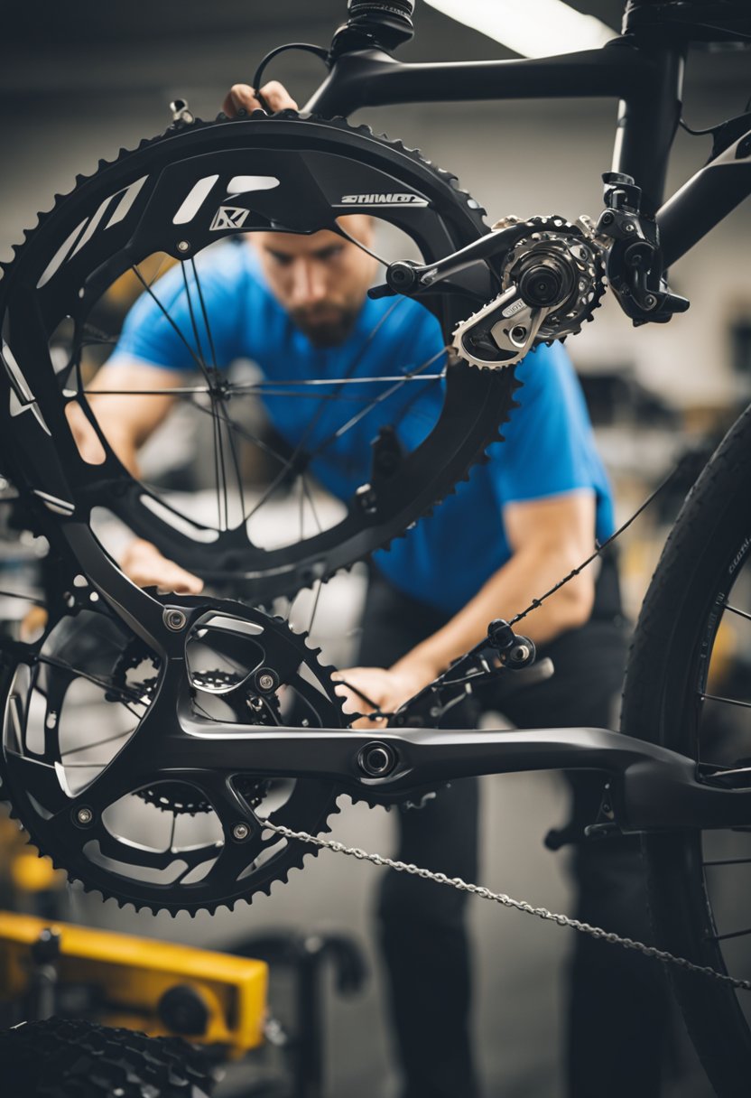 A bike mechanic compares Shimano Claris and Altus components, highlighting their mechanical differences
