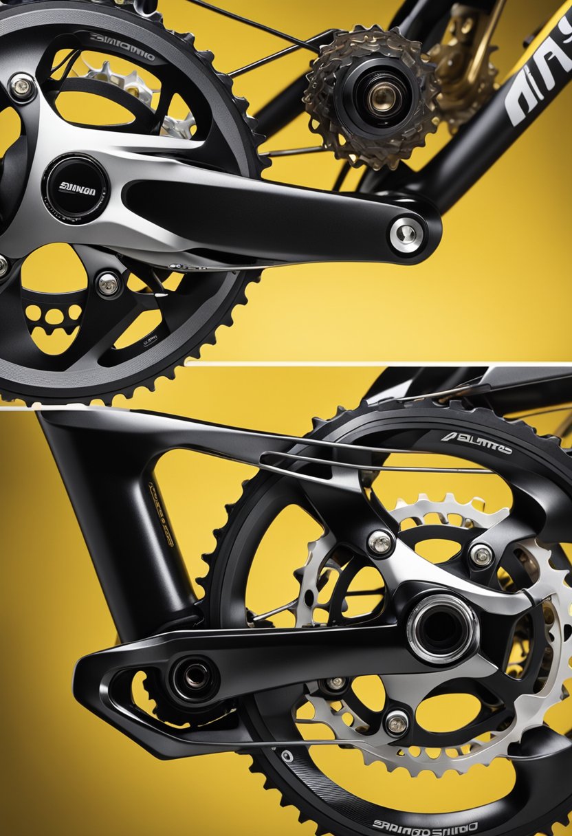 A comparison of Shimano Claris and Altus components, with detailed focus on their design and functionality